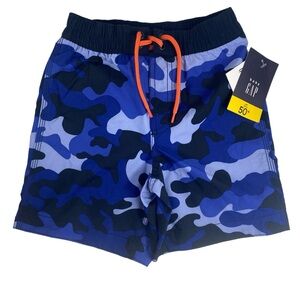 GAP Boys Blue Camo Swim Trunks Shorts Size 5